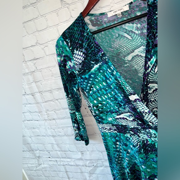 Jones Studio Green & Blue Long Dress size M - Picture 8 of 15